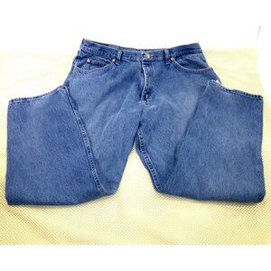 Wrangler Mens 38 X 30 Blue Denim Jeans Premium Quality Made In Mexico 100% Cotto